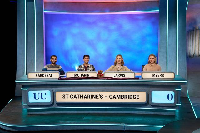 St Catharine's University Challenge team from 2024