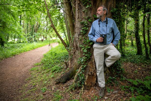 Professor Bill Sutherland in woodland