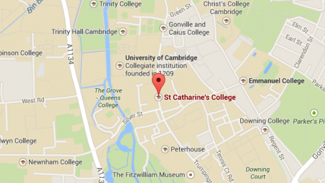 Cambridge University Campus Map Maps | St Catharine's College, Cambridge