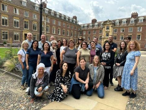 EXCEL Institute participants in Main Court at St Catharine's College