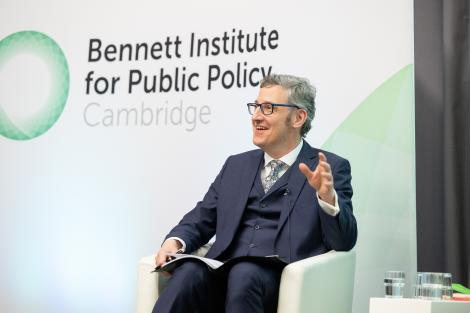 Professor Dennis C. Grube speaking at the Bennett Institute for Public Policy 2024 Annual Conference