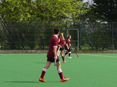 St Catharine's students on the College's astroturf